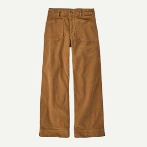 Patagonia Women's Wide-Leg Corduroy Pants Nest Brown 4